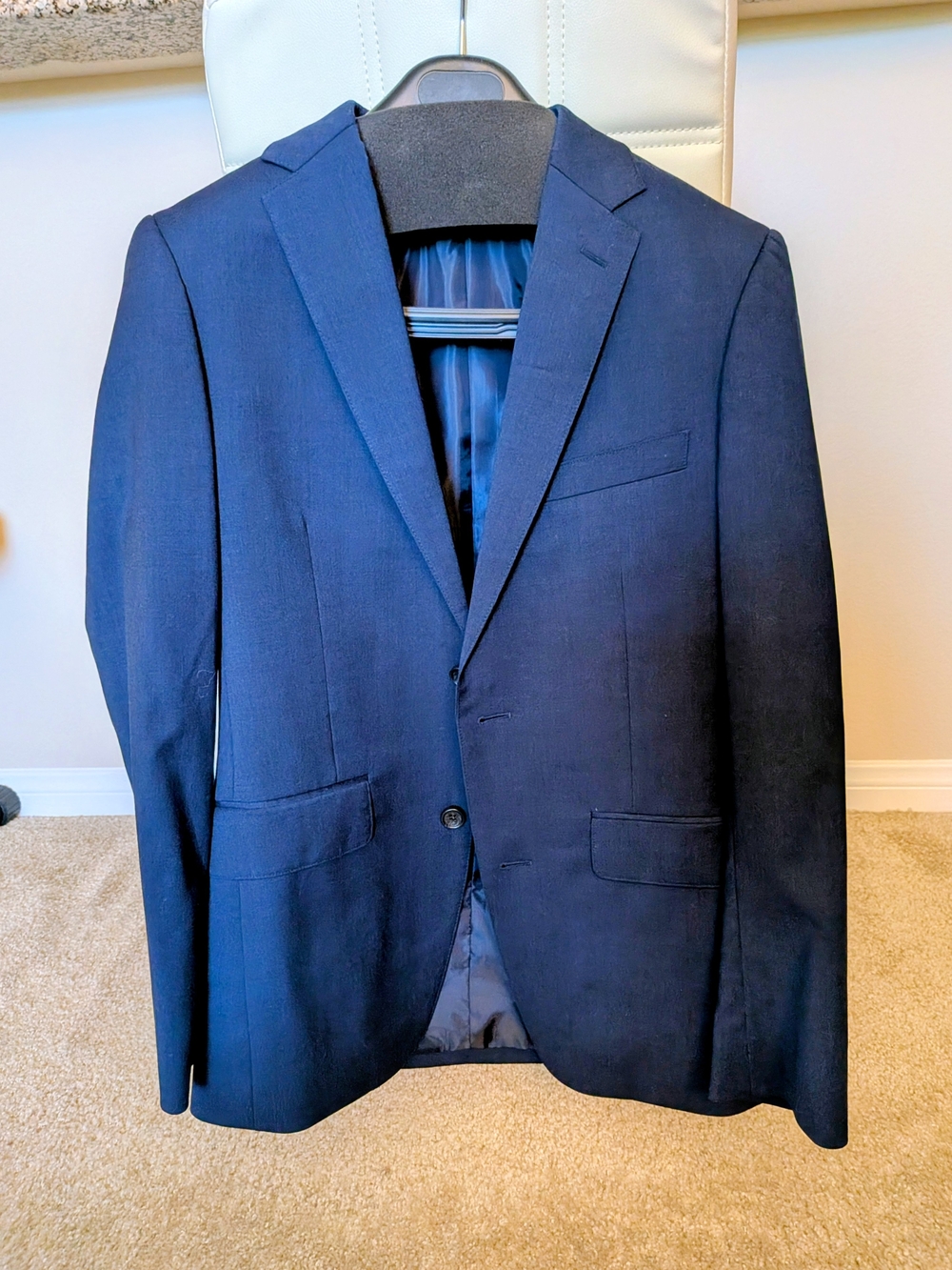 Bonobos Navy Blue Men's Two-Button Suit Jacket